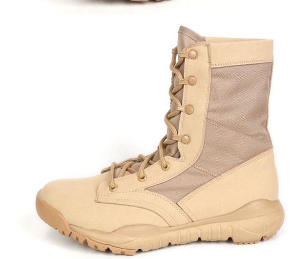 

tactical boots winter leather military ankle boots summer desert safety shoes men's footwear combat boots, Black