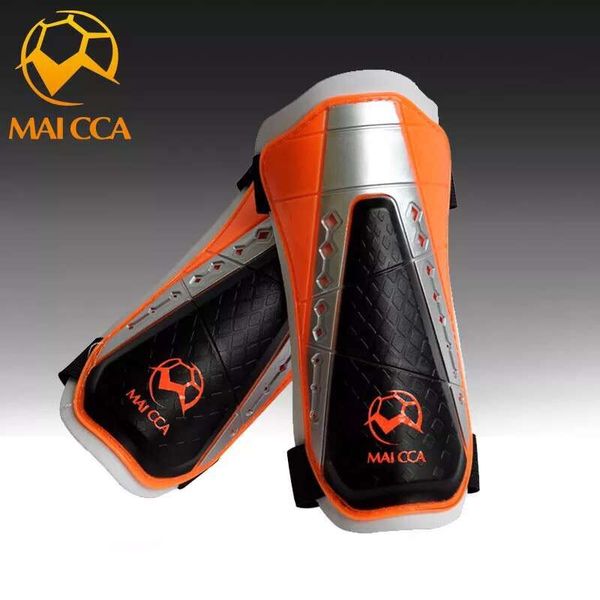 

maicca shin guard soccer professional shin pads light leg protect soft binding sports guard football leg guards, Black;yellow