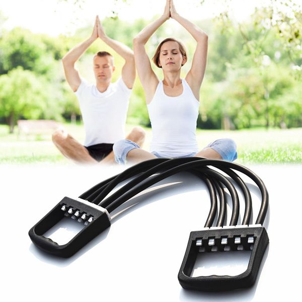 

adjustable five-tube puller multifunctional latex removable puller child chest expander pull rope