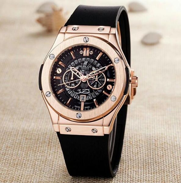 

New famou hublot watche men women watch leather belt men port watch women gift no box h2
