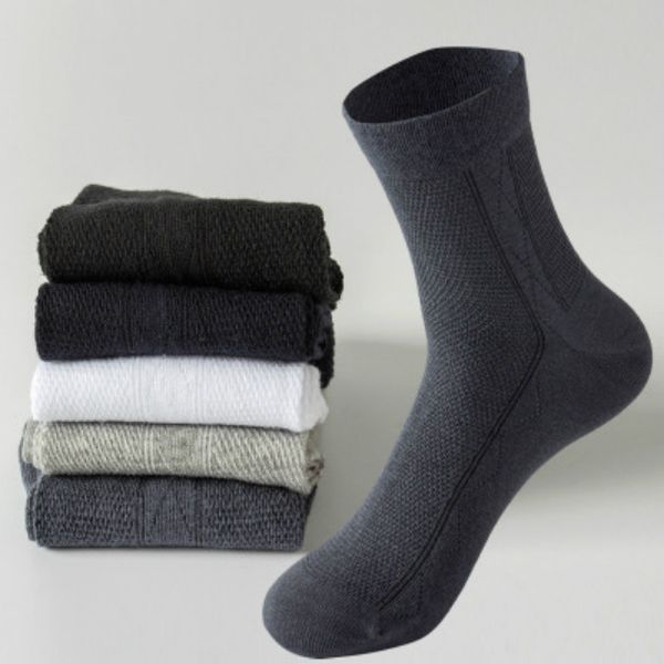 

men's designer socks handcrafted mesh for summer ultra-thin socks deodorant summer long hose sweat absorption breathable stockings new, Black