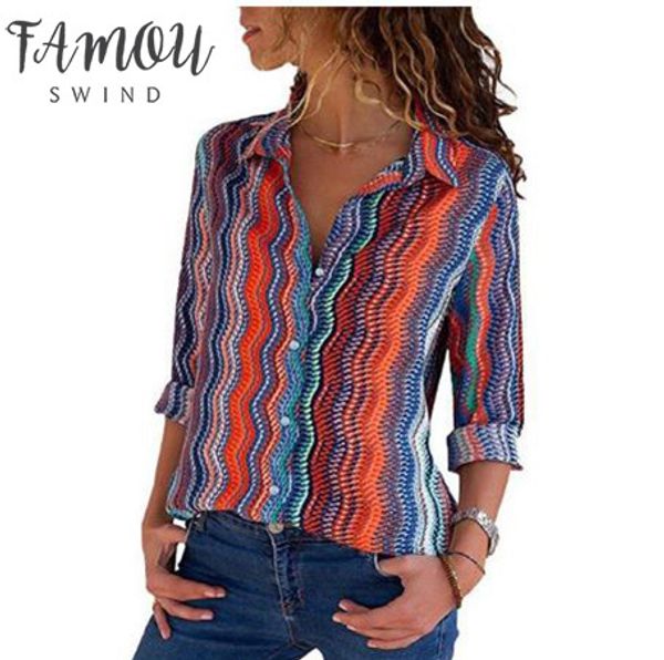 

women shirt 2019 new women summer autumn and blouses shirt plus size long sleeve striped women blouse shirt, White