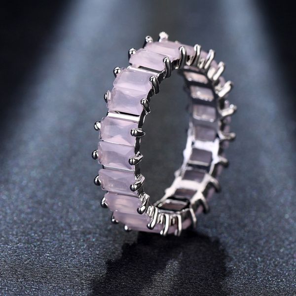 

new ring electroplated multicolor circle ring band cubic zirconia tail crystal from swarovskis fashion women jewelry, Slivery;golden
