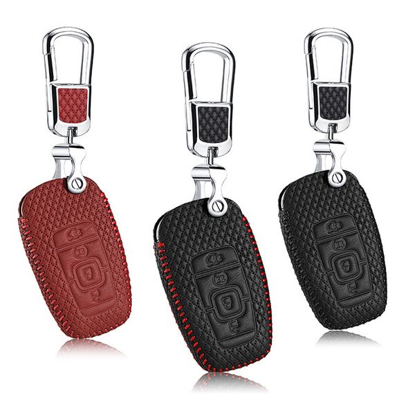 

car styling for lincoln mkz mkc 2017 brand new leather remote key case cover holder