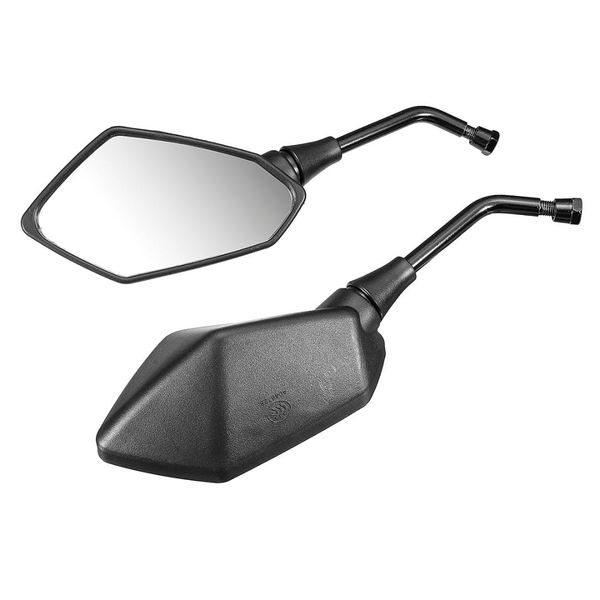 

1 pair 10mm black universal e-bike motorbike scooter motorcycle rearview side mirrors bolt for ///yamaha