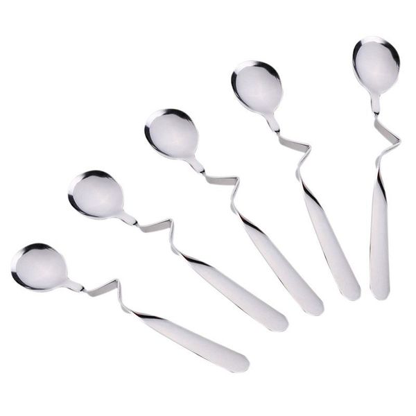 

5 honey spoons, coffee stirring spoon,stainless steel, 6-inch