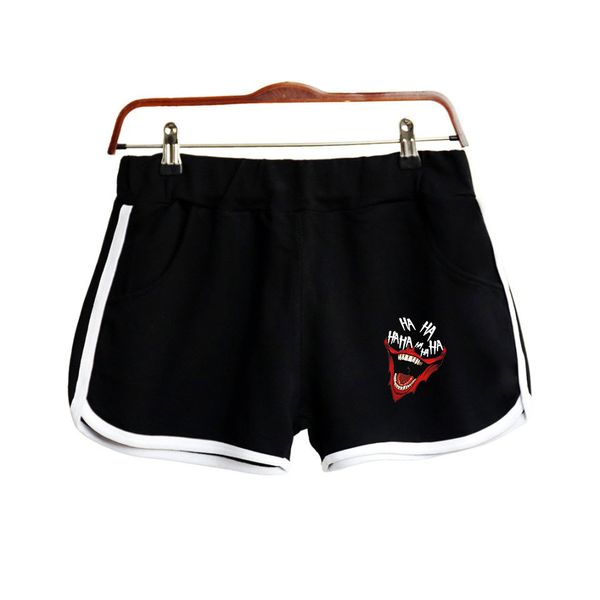 

2019 movie ha ha joker joaquin phoenix arthur fleck 2d print women shorts harajuku ladies kawaii shorts, White;black
