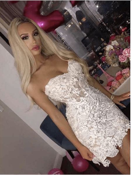 

gorgeous open back cocktail dresses sheath 2019 lace sweetheart mini short homecoming dress club wear party gowns 2561, Black