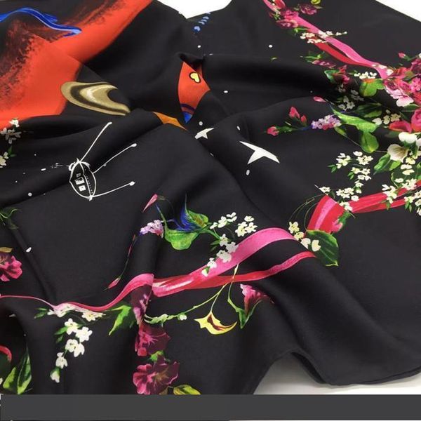 

оптовая продажа-стиль женщин квадратный шарф 100% саржа шелк материал хорошее качество черный мода печати сердца любовь размер 110см-110см, Blue;gray