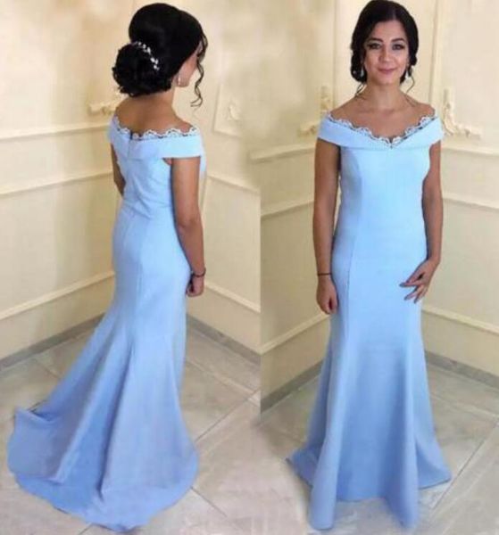 Long Mermaid Mother Of The Bride Dresses For Womens Off Shoulder