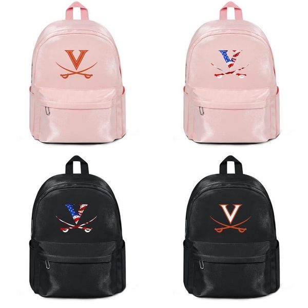 

вирджиния кавальерс баскетбол логотип спортивной моды шерсти, плечо рюкзак, дизайн поп шаблон прочный и удобный струнный пакет для