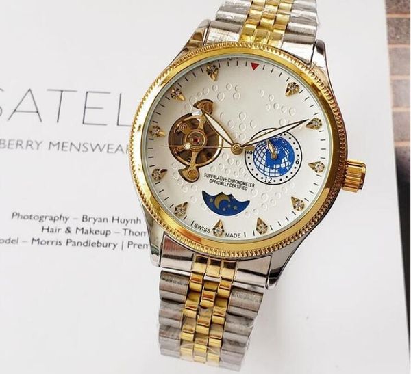 

Горячие часы продают DAY DATE механические скольжения гладкие 40MM мужские королевски