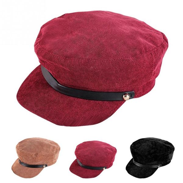 

winter autumn fashion women woolen style warm hat beret octagonal, Blue;gray