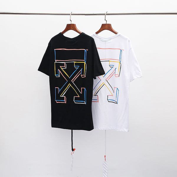 

2019 new tyle ummer cordon letter painting hort leeve t hirt color white black ize m  xl european american ver ion