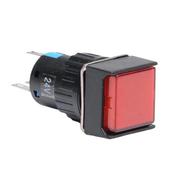 

16mm square self-reset push button electric circuit switch ac 250v 3a