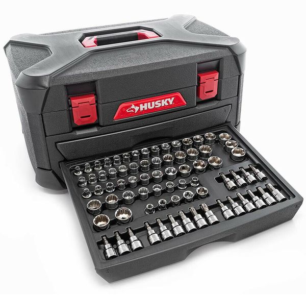 

Car mechanic tool et w ca e 268 piece hu ky ae metric ocket wrenche repair kit