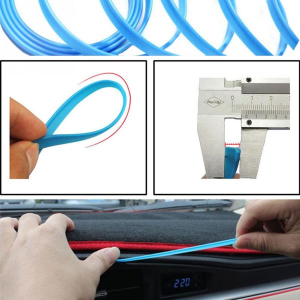 

5m fashion car trim strip for car body instruments universal latex bright strip