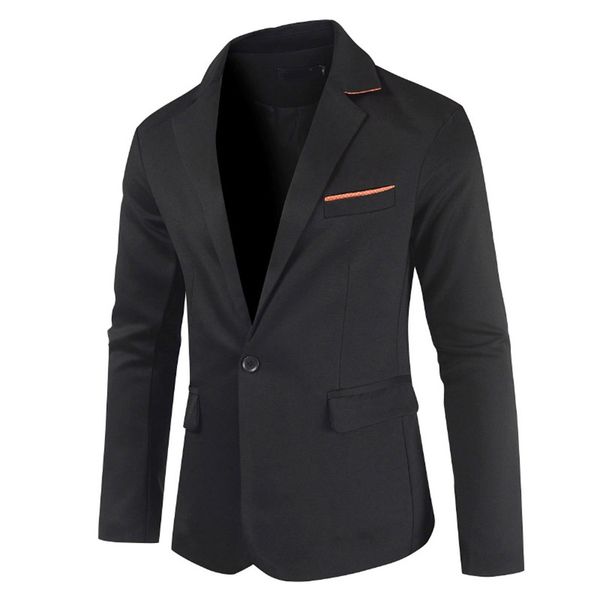 

ostrich new fashion blazers men body-building pure-color suit business simple suit coat jackets men designer blazer coat, White;black