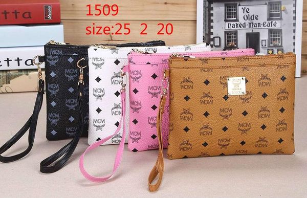 

2019 new high-quality ladies fashion pu letter zipper clutch bag shopping bag designers brands handbags woman mcm bag