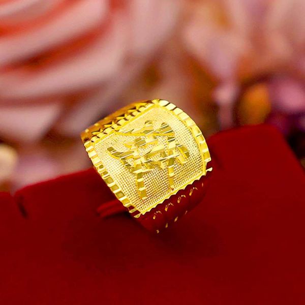 2020 Thai Gold Mens Boutique Does Not Fade The Fufu Male Ring Retro ...