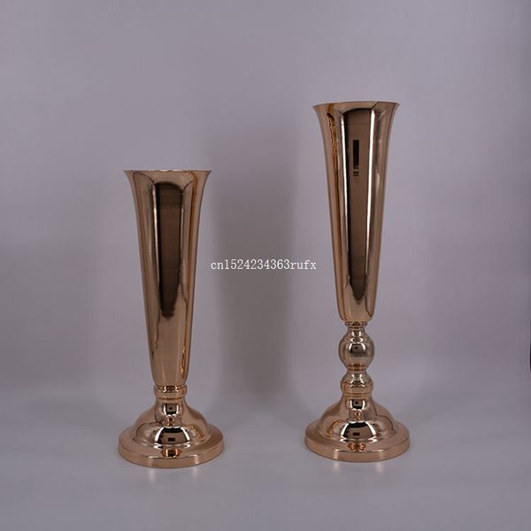 

10шт металл vase таблица свадьба centerpiece цветы вазоны event-роуд lead цветка стойки для украшения дома оптового
