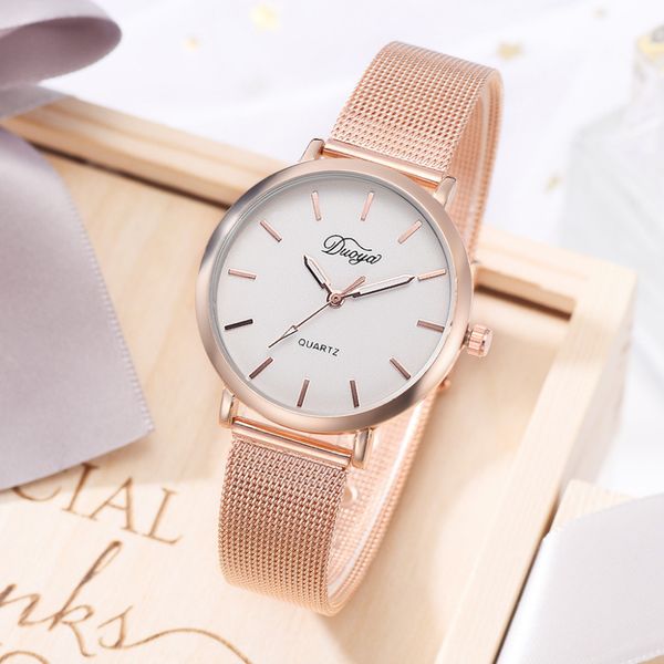 

luxury business watches exquisite girl metal band women analog quartz wristwatch bracelet small dial delicate gift clock2019, Slivery;brown