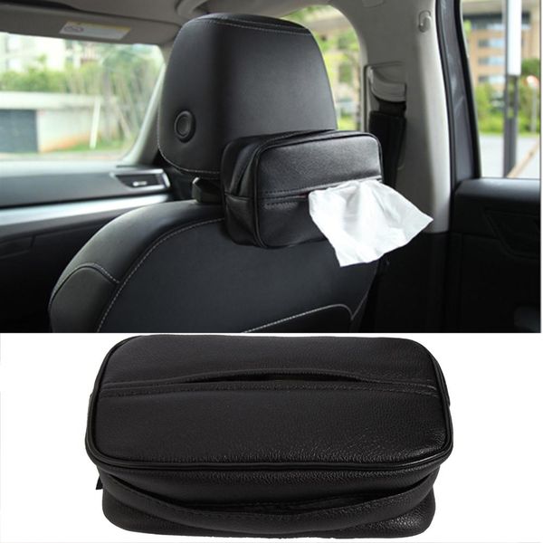 

universal car tissue box car armrest box sun visor pu leather tissue paper case organizer napkin container organizer storage