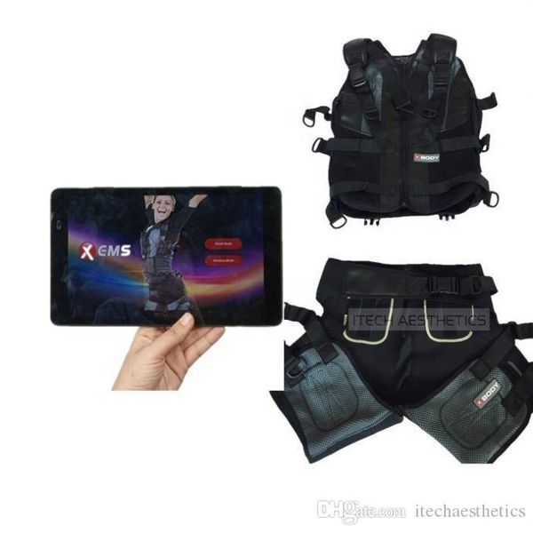 

wireless portable muscle stimulator ems training equipment ems slimming system beauty machine with app tablet xems
