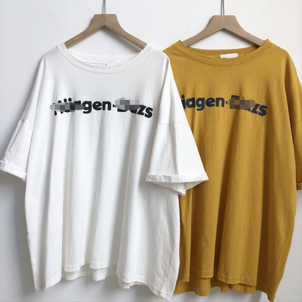 

live broadcast letter printing loose large version versatile t-shirt female live broadcast letter printing loose large version versatile t-s, White