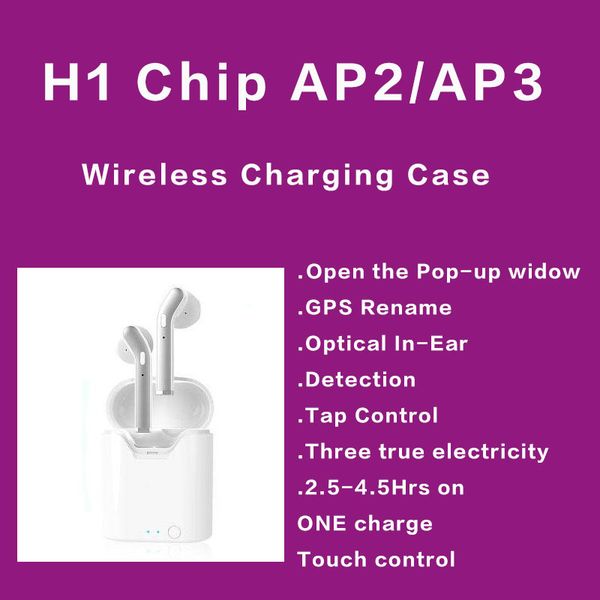 

gps rename ap2 ap3 mini tws bluetooth earbuds h1 wireless charging case air 2 3 pro in-ear detection pods pk i200 i10000