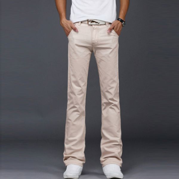 

2019 fashion casual mens flared jeans high quality mens casual jeans summer comfortable denim pants, Blue