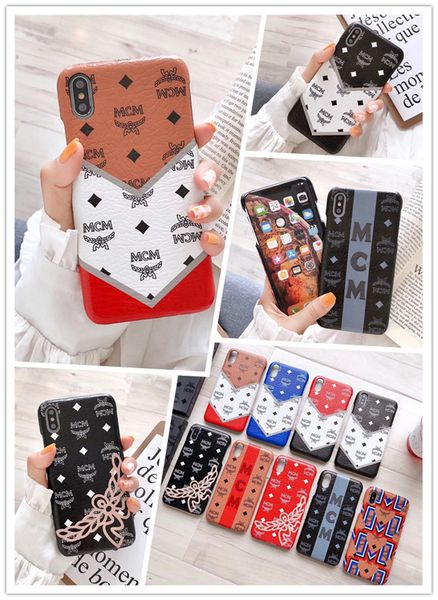 

Дизайнерская дизайнерский бренд M Leather Case Phone ForIphone 11 Pro Max X XS XR 8 7plus крышка для Samsung No