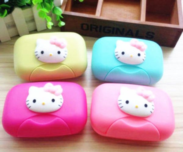 

new hello kitty head pp leakage-proof soap holder / case travel yey-1052