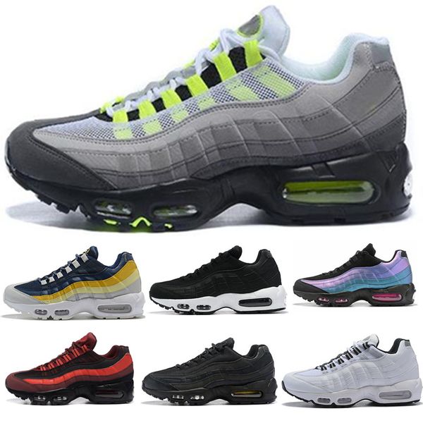 

2020 og 95 men running shoes neon black red triple athletic shoes mens trainer sport sneakers designer se size 40-45