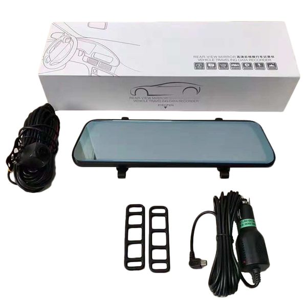 

streaming media driving recorder new 10-inch full-screen rearview mirror hd before and after 1080p driving record car