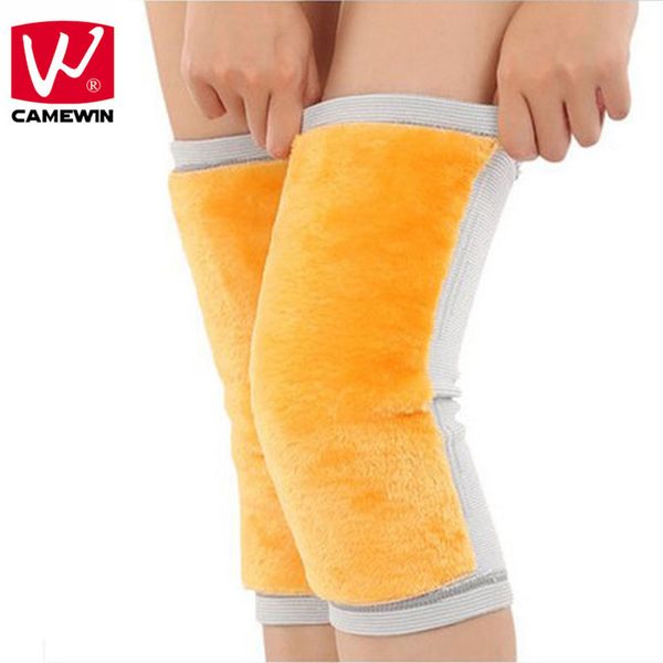

camewin brand 1 pcs knee pads autumn & winter keep warm knee protector breathable thickening support prevent arthritis, Black;gray
