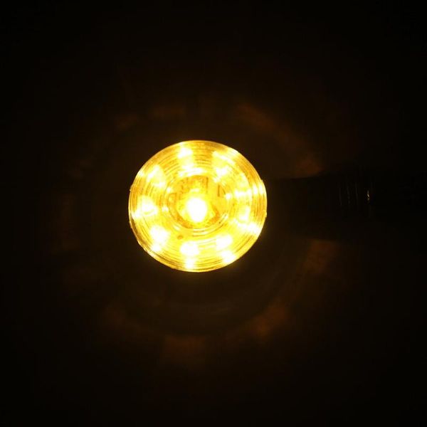 

1 пар высокого качества водонепроницаемого янтарного свет универсальный 10led мотоциклы поворотники индикаторы огни / лампа # ha10227
