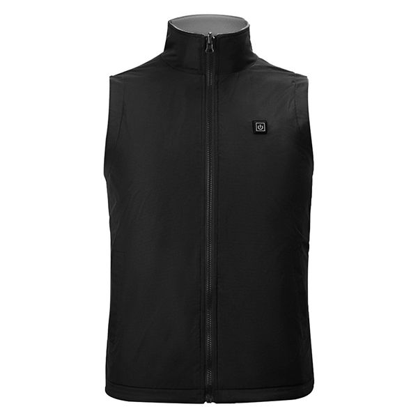 

usb charging electric heating carbon fiber adjustable temperature waistcoat vest men women winter jacket soft solid gift thermal