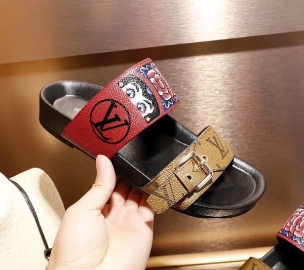 

Woman Slippers Brand Sandals Flat shoe Designer Shoes Slide High-Quality High-heeled sandals With Box Flip Flops by shoe05 35