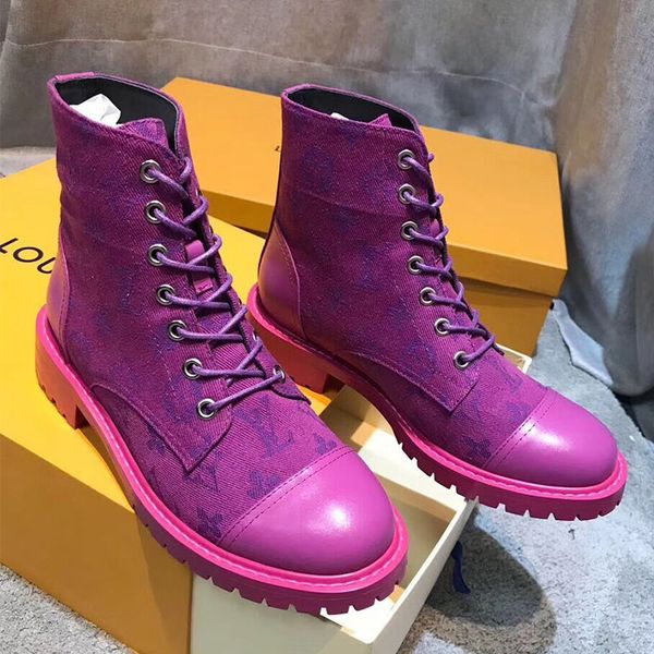 

martin bootslv 2018 casual flat boots ladies waterproof patent leather motorcycle boots wild martin boots sandals size 35-40, Black