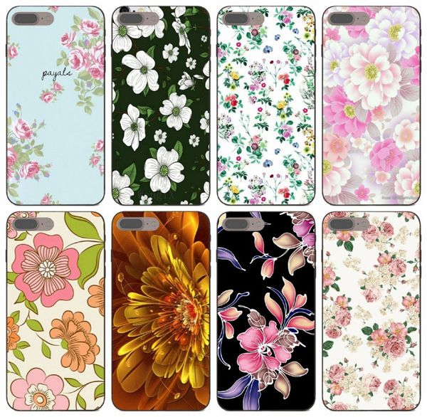 

tongtrade] pink mint white flowers floral pattern case for iphone 11 pro max x xs xr 8s 7 6 plus huawei mate 20 lg g7 thinq drop proof case