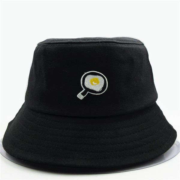 

ldslyjr egg cake embroidery cotton bucket hat fisherman hat outdoor travel sun cap hats for men and women 189