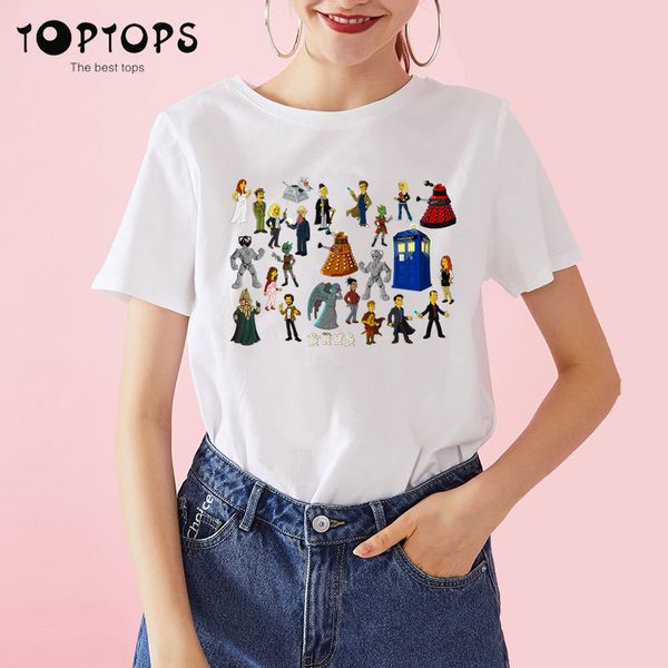 

women doctor who dr. who daleks exterminate to victory sitcoms harajuku t shirt skateboard tshirt men clothes streewear, White;black