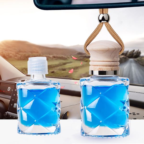 

car pendant crystal car perfume ornament office fragrance auto rearview mirror decoration essential oil accessories gift 15+15ml