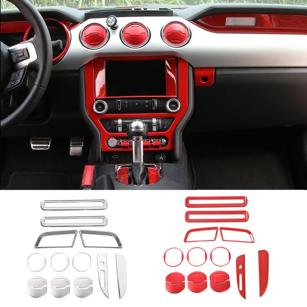 

central control center interior kit abs decoration cover for ford mustang 15