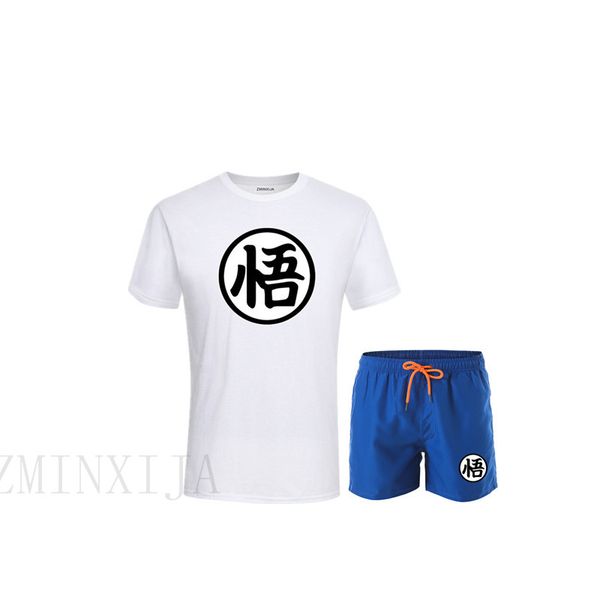 

spring summer autumn winter men running set short sleeve training shorts gym fitness clothing tracksuits running 2pcs/set, Black;blue