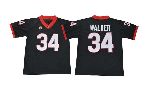 

herschel walker stitched men's georgia bulldogs jake fromm malik herring college football jersey white black red