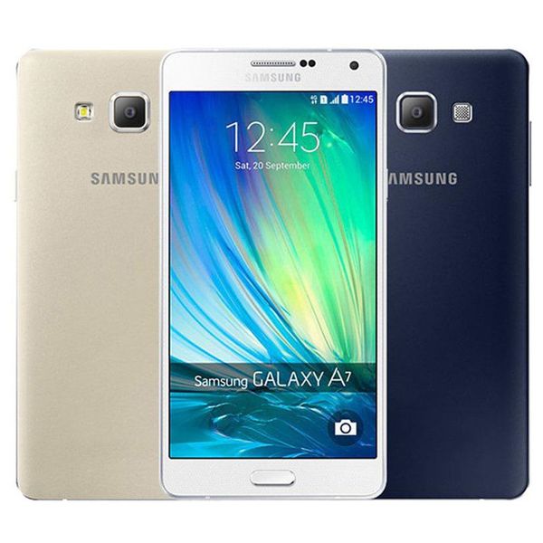 Reacondicionado Original Samsung Galaxy A7 A7000 Dual SIM 5.5 pulgadas Octa Core 2GB RAM 16GB ROM 13MP Cámara 4G LTE Teléfono celular móvil