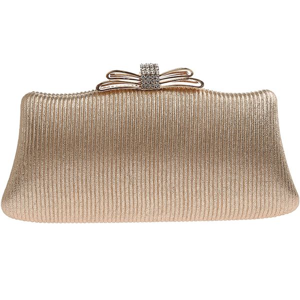 

simple clutch bag casual dinner bag fashion temperament handbag mobile phone dress champagne
