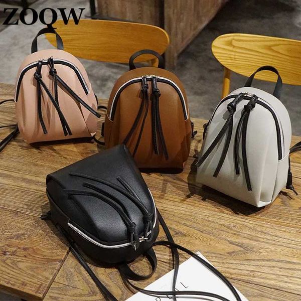 

small backpack women leather shoulder bag 2019 summer multi-function mini backpacks female school bagpack bag for teenage grils